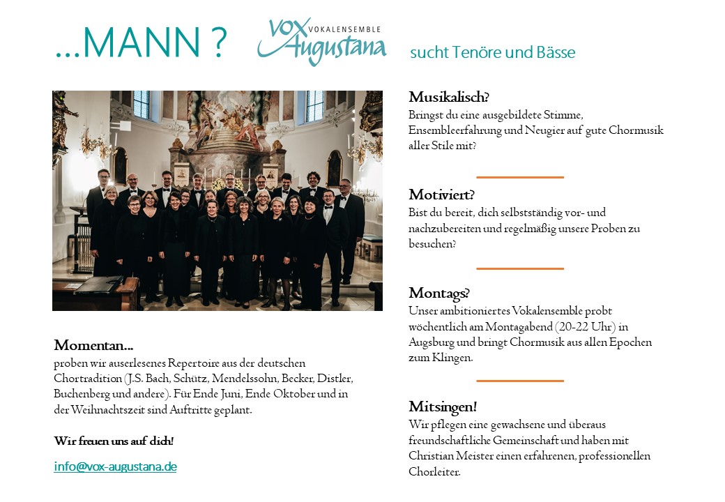 ... MANN ? sucht Tenöre und Bässe