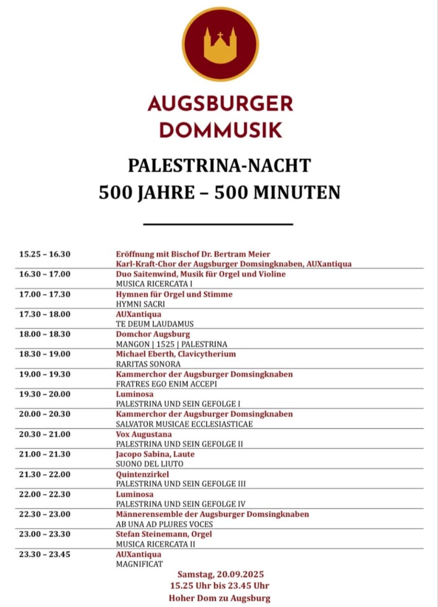 Palestrina-Nacht: 500 Minuten für 500 Jahre